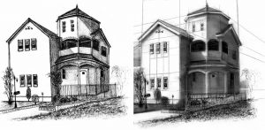 【受講生デッサン添削】立方体を物差し代わりに使うことで立体的に描けるようになります！